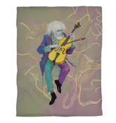 Bright poppy print on duvet cover for a modern bedroom look.